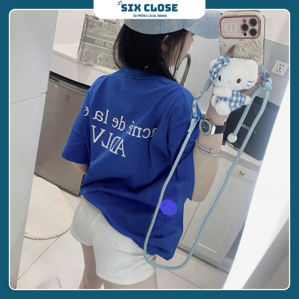 [SIX CLOSE] Áo Thun ADLV Xanh Dương – Basic Cực Chất - Hình ảnh 3