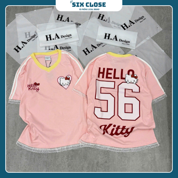 [SIX CLOSE] Áo Phông Hello Kitty  Phối Ren - Phong Cách Kẹo Ngọt - Hình ảnh 2