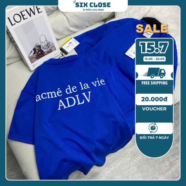 [SIX CLOSE] Áo Thun ADLV Xanh Dương – Basic Cực Chất