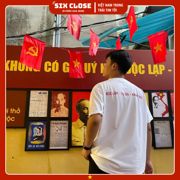 [SIX CLOSE] Áo Thun In Hình Việt Nam - Thời Trang Yêu Nước - Hình ảnh 2